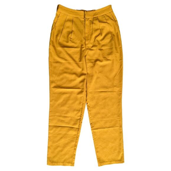 Forever 21 Yellow Slacks Pants, M - Picture 1 of 5